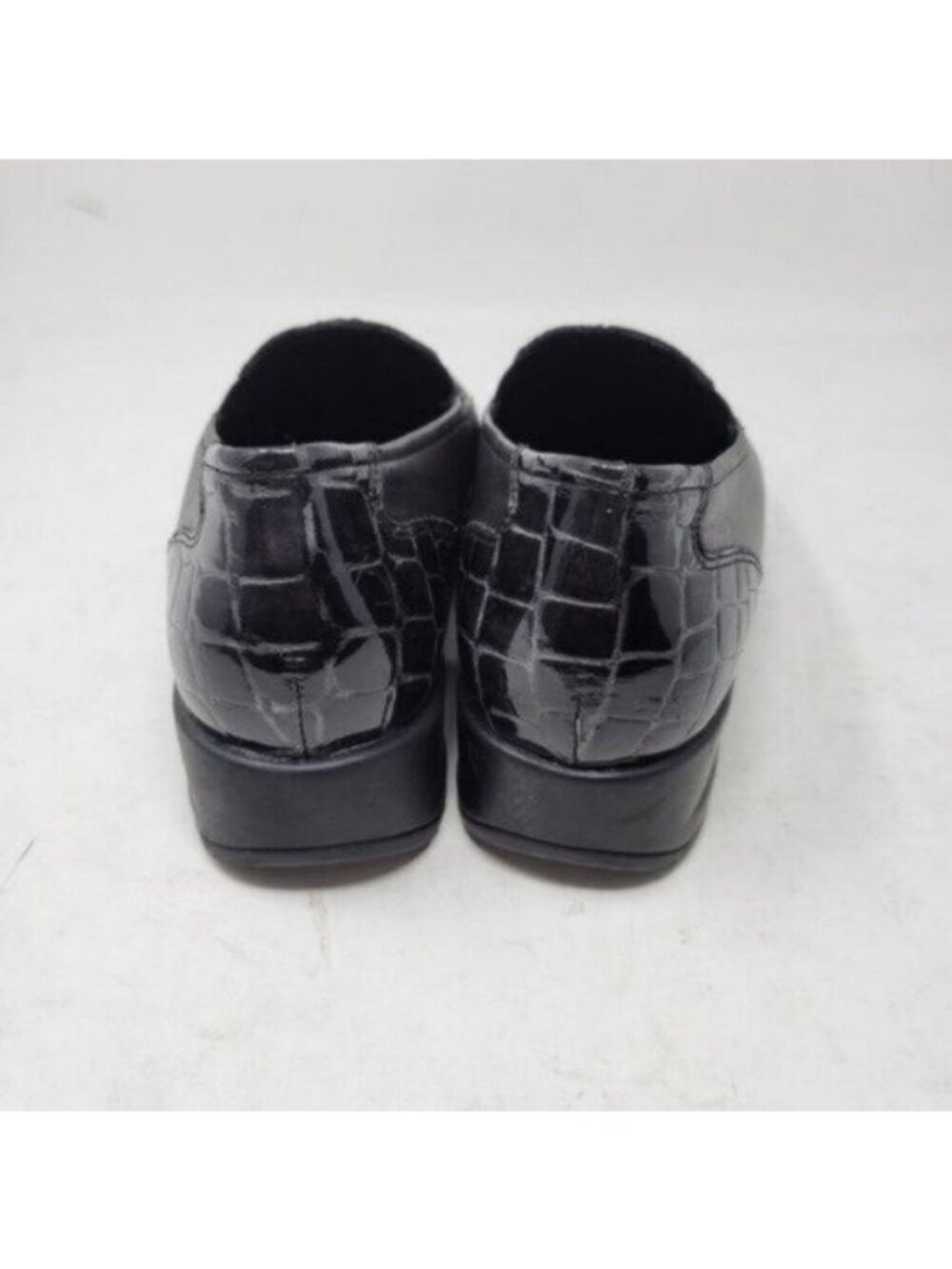 Ara Leather Crocodile Print Mokassin Slip On Loafer Shoe Black - Picture 5 of 12